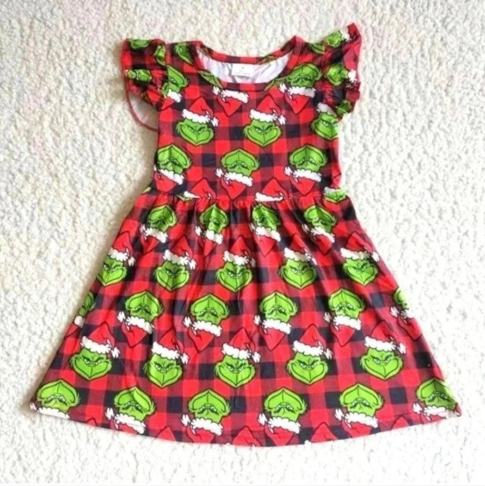 Girls Christmas G Rinch Dress New 12-18 Months